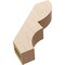 Ekena Millwork 3-inch W x 14-inch D x 14-inch H Ridgewood Rough Cedar Woodgrain TimberThane Knee Brace, Primed BRCUR03X14X14RIDRCPR - alternate 2
